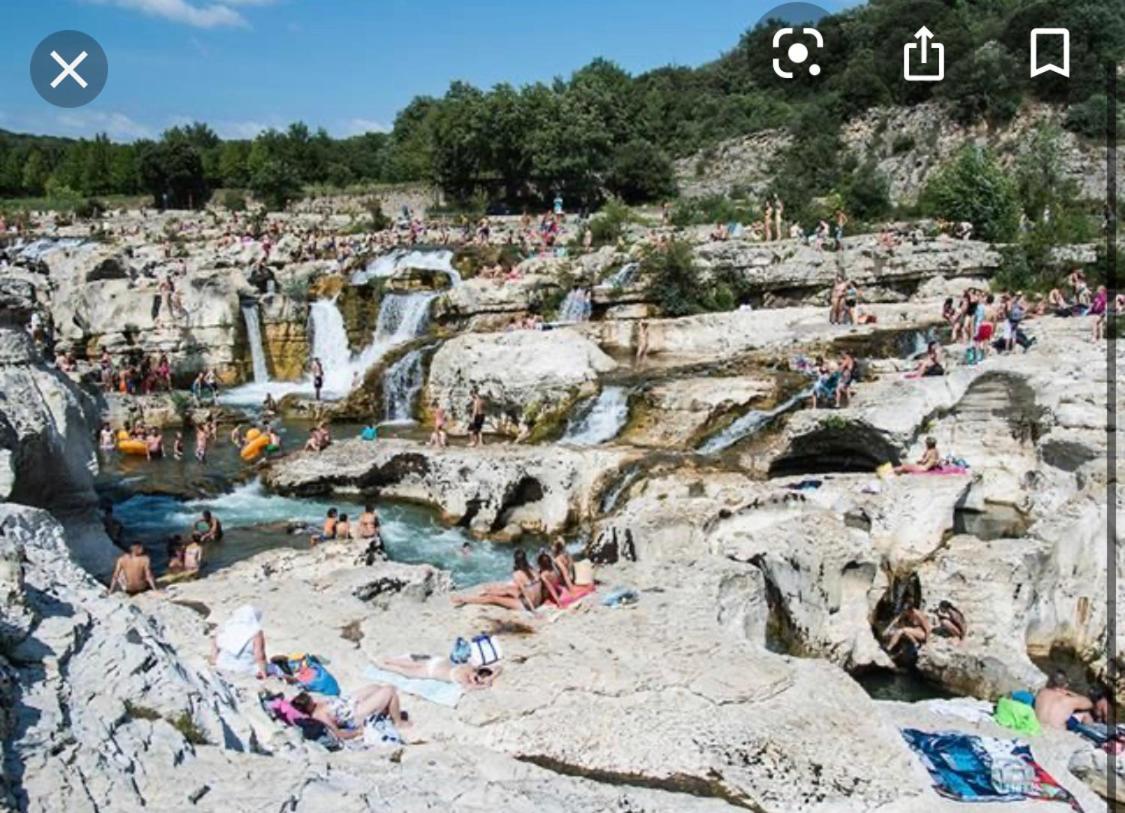 Gite Les Oliviers 10 Pers Piscine Au Calme 4 Etoiles Saint-Laurent-la-Vernède Exteriör bild